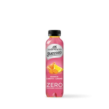   San Benedetto Succoso ZERO Arancia Carota Limone Cukormentes  Narancs Répa Citrom (0,4 L) Szénsavmentes Üdítőital